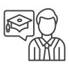 academic-advisor-line-icon-vector